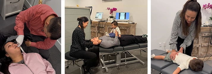 Chiropractor Redondo Beach CA Ivan Sanchez Sabrina Sanchez Adjusting Patients